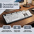 Elderly Keyboard, Large Print Computer Keyboard, 104 Keys QWERTY, High Contrast Keys, Big Print Letter USB Wired Keyboard Standard Full Size for Old People Low Vision Individuals(Black)