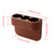 Car Cup Holder, Auto Front Seat Gap Interior Drink Organizer, Multifunctional Cup Drink Holders with PU Leather Cover, Gap Filler Storage Box Coin Bucket Console Side Pocket Key Wallet Holder (Brown)
