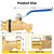 Himaweek Brass Rain Barrel Spigot - 3/4" GHT Male Threaded Quarter Turn Ball Valve Faucet for Water Container Bucket