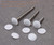 Mini Skater 200Pcs White Plastic Self-Tapping Screw Cap Covers, 7mm Diameter, Hard & Durable, Furniture Fittings