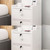 Mini Skater 200Pcs White Plastic Self-Tapping Screw Cap Covers, 7mm Diameter, Hard & Durable, Furniture Fittings