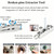 PVC Pipe Threader Kit, 4 Piece Set, 1/2" 3/4" 1" NPT Sizes with Broken Bolt Extractor, Dual-Function Internal and External Threading Tool, Electric Drill Compatible for PVC, PPR, MPP Pipes