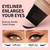 Vseomay Dual-Ended Rotating Eyeliner Stamp Pen, Waterproof Smudge-Proof Long Lasting Eye Liner Wing Stamp, Easy Symmetrical Wingliner for Makeup Beginners, Black & Brown Available