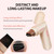 Vseomay Dual-Ended Rotating Eyeliner Stamp Pen, Waterproof Smudge-Proof Long Lasting Eye Liner Wing Stamp, Easy Symmetrical Wingliner for Makeup Beginners, Black & Brown Available
