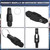Honoson 20 Pcs Heavy Tension Snap Release Clips, Black, Classic