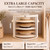 Moukeren Extra Large Clear Hat Storage Box for Women Men 16.5" D x 11" H