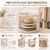 Moukeren Extra Large Clear Hat Storage Box for Women Men 16.5" D x 11" H