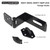 HILLMASTER Door Hasp Latch 90 Degree, 7-3/4" Extra Thick Heavy Duty Steel Safety Gate Door Lock Padlock Clasp Hasp Lock Latch for Fence Gate Barn Door Shed Closet Cabinet, Black Finish