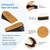 Makryn Adjustable Orthopedic Heel Lift for Leg Length Discrepancies and Heel Pain,Sports Injuries,and Achilles tendonitis,Height Increase Insoles (Brown, Large(Single Lift))