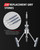 Kolvoii Engine Cylinder Hone Tool Set, 1-1/8", 3" & 4" Hones, Black Case
