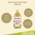 De Nigris Apple Cider Vinegar Honey & Turmeric Raw Unfiltered 16.9Oz, 2Pack