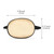 Skylety 3 Pcs Silk Eye Patch Medical Eye Patch, Black, Champagne, Peach