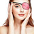 Skylety 3 Pcs Silk Eye Patch Medical Eye Patch, Black, Champagne, Peach