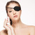 Skylety 3 Pcs Silk Eye Patch Medical Eye Patch, Black, Champagne, Peach