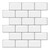Tretizl 10 Sheets Thicker Design Peel and Stick Backsplash, 12"x12" Peel and Stick Wall Tiles, Subway Look Marble Tiles Backsplash for Kitchen and Bathroom, White