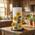 HANLANXUE Sunflower Paper Towel Holder, Farmhouse Kitchen Decor and Accessories Rustic Countertop Utensil Holder Unique Sunflower Napkin Holder Gift