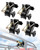 Ladder Rack Ratchet Straps with J-Hook (4 PCS), Cargo Buckle Lock Strap