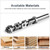 SpeTool Carbide Insert Spiral Flush Trim Router Bit 1/2 Inch Shank, 7PCS Replaceable Carbide Inserts, Top and Bottom Double Bearing Pattern Template Router Bit for Woodwork Trimming