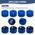 Bolt Covers Caps Engine Bolt Topper Cap Fit for Harley Twin Cam Touring Road King Street Glide Road Glide Dyna Softail FXBB Sportster 883 Trike (Blue, 9mm-12mm)