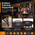Fire Beauty 22" Outdoor Wood Burning Fire Pit with Spark Screen, Black