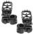 Bravema Motorcycle Foot Peg Pedals，Highway Footrest, 1.25 inch Crash Bars Footpegs Fit for Harley Touring Honda Kawasaki Suzuki Yamaha (Short Size)