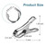 40 PCS Garden Clips for Netting, Stainless Steel Greenhouse Clamps, 2 Inch