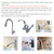 Kitchen 59-Inch or 150CM Pull Down Sink Faucet Replacement Pull Out Spray Head Hose Stainless Steel (Electroplating, 1.5 meters)