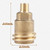Solid Brass Propane Gas Adapter, QCC1 Fitting 1/2 Inch Male Threaded Connector for BBQ Grills, Gas Stoves, and Outdoor Cooking