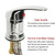 Reicyfang Basin Faucet Shower Head Wash Hair Tap Mixing Valve, Brass Salon Shampoo Bowl Faucet and Sprayer Kit, Salon Sink Faucet Replacement or Salon Sink Parts, Salon Spa Hot Cold Mixer