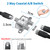Adoreen 2 Way Coaxial A/B Switch, 10-2602MHz Digital RF RG6/RG59 Coax Slide Switcher Selector, 2 Input & 1 Output, 75Ω for Outdoor CATV, Satellite, Antenna, Modem with Screws & Screwdriver Kit
