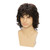 Sabosi Men's Short Brown Layered Curly Wig, Natural Fluffy Synthetic Full Hair Wigs for Daily Wear, Party, Halloween Costume & Cosplay