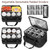 Trunab 8-Cup Drink Carrier for Delivery Insulated Tote Bag, Black