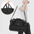 Trunab 8-Cup Drink Carrier for Delivery Insulated Tote Bag, Black