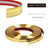 Flexible Inside & Outside Corner Trim Molding 33ft x 0.8in Peel and Stick Moulding Wall Trim Self Adhesive Corner Guard Edge Protector Caulk Strip for Wall Edge Corner (Gold)