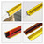 Flexible Inside & Outside Corner Trim Molding 33ft x 0.8in Peel and Stick Moulding Wall Trim Self Adhesive Corner Guard Edge Protector Caulk Strip for Wall Edge Corner (Gold)