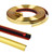 Flexible Inside & Outside Corner Trim Molding 33ft x 0.8in Peel and Stick Moulding Wall Trim Self Adhesive Corner Guard Edge Protector Caulk Strip for Wall Edge Corner (Gold)