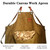 DAFENCHI Wood Carving Apron with Chip Catcher, Canvas Whittling Apron, Woodworking Apron with Large Pouch for Catching Wood Chips, Adjustable Straps, for Woodworkers, Gift for Men
