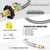 2 Stage Automatic Changeover LP Propane Gas Regulator with 36" RV Pigtail Propane Hoses with Gauge POL Connect 100 lb propane tank regulator 1/4" Inverted Male Flare, Ideal for Trailers and Camper RVs