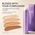 Facelove Foundation Stick Facelove 2-in-1 Color Changing Foundation Stick with Built-in Brush, Long Lasting Hydrating Face Makeup for Flawless Coverage, All Skin Types - Deep Skin