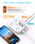 One Beat European Travel Plug Adapter with 3Ft Extension Cord, US to Europe
