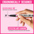 iMethod Curved Eyebrow Pen - 2-in-1 Dual-Ended Microblading Eyebrow Pencil with Curved Tip and Precise Brush-Tip, Brow Pen for Natural Hair-Like Brows, Lasts All-Day, Brown