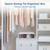 Varku Tie Organizer Box, 12-Cell Clear Tie Rack Organizer, Stackable Tie Display Rack, Drawer Closet Storage Bin with Lid, Storage Box for Ties (12 Grids)