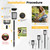HMDecor 10-40 LM Solar Pathway Lights 3 Brightness Modes 8 Pack