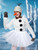 Yearntown 7 Pcs Halloween Snowman Costumes Set for Women Adult
