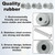 6pcs Door Stopper Replacement Rubber Tips, Door Stop Bumper Tips with Screws, Ribbed Kickdown Door Bottom Rubber Foot Repair for Kick Down/Drop Down Door Stoppers End Cap Holder