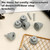 6pcs Door Stopper Replacement Rubber Tips, Door Stop Bumper Tips with Screws, Ribbed Kickdown Door Bottom Rubber Foot Repair for Kick Down/Drop Down Door Stoppers End Cap Holder