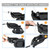 Baridwon Recliner Replacement Parts with Pull Handle and Release Cable (2-Sets), Repair Recliner Mechanism Parts Compatible with Most Furniture of Recliner Sofa Couch Chair