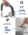 Toilet Seat Riser Extra Wide for Seniors, Adjustable Height & Width, 500lb