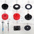 Silicone Body Mount Bushings Bolt Kit Compatible with Ford F250 F350 2008-2016 Crew Cab 2WD 4WD Durable Cab Bushings Improve Ride Comfort, Reduce Noise (Red)