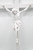 Vittoria Collection 16" Wall Crucifix Cross Jesus White Stone Corpus Italian Statue Sculpture Made in Italy